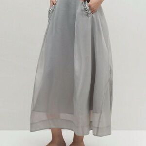 Elegant Gray Women's Skirt